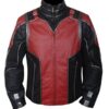 Ant Man Leather Jacket- Red & Black - Flesh Jacket