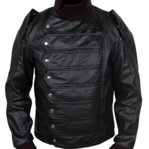 Rächer - Spiel beenden - Bucky Barnes Lederjacke Fleischjacke