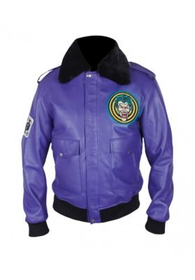 Batman Henchman Joker Goon Purple Bomber Jacket