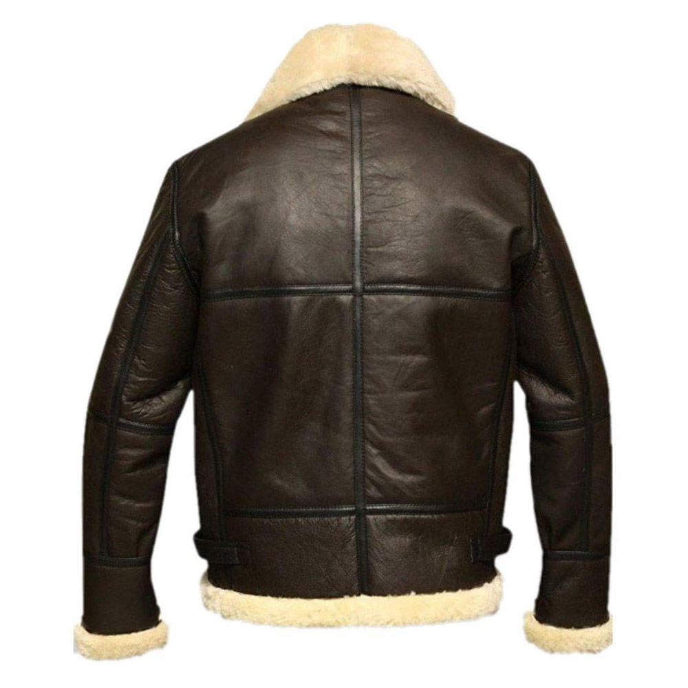 B3 Bomber Jacket - Mens Aviator Bomber Leather Jacket - Flesh Jacket