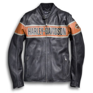 Harley Davidson heren Victory Lane leren jas