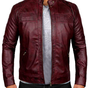 Burgundy Leather Jacket