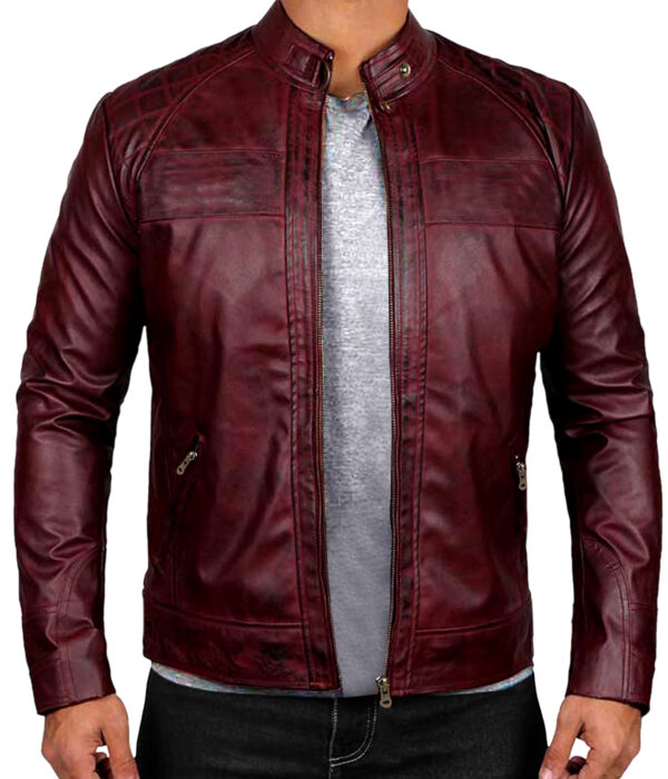 Burgundy Leather Jacket